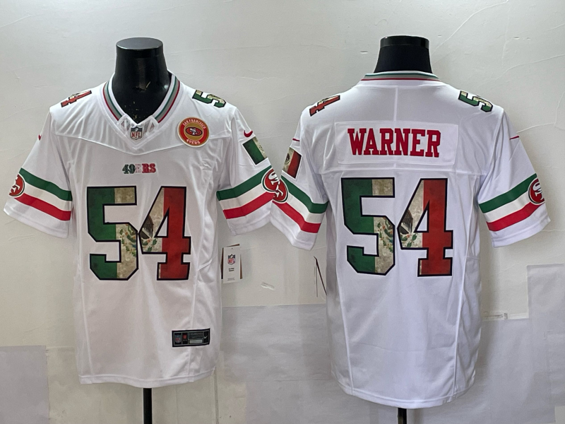Men 2025 Nike San Francisco 49ers #54 Warner white Mexico Limited NFL Jersey 002->san francisco 49ers->NFL Jersey